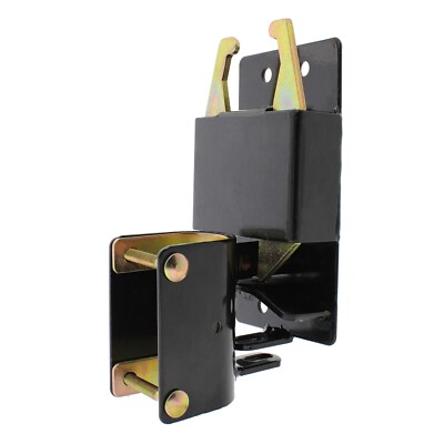 2-Way Gate Latch Lockable Black for 1.625'' 2'' Round Tube Metal Farm Gates