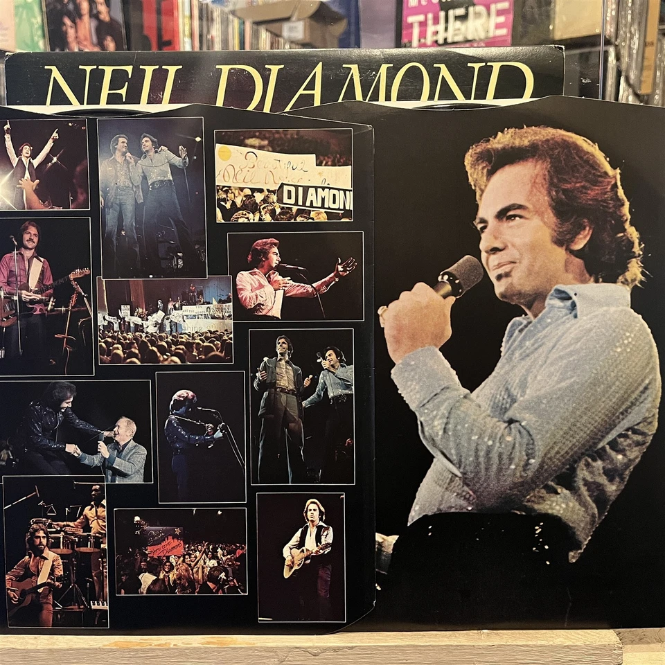[ROCK/POP]~EXC 2 DOUBLE LP~NEIL DIAMOND~Love At The Greek~{1977~CBS]~UK Import~ - Image 4 of 4