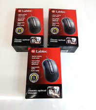 LABTEC NEW WIRED USB OPTICAL MOUSE LOTS OF 3