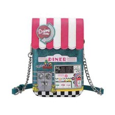 Vendula Kitty's Diner Phone Pouch Case Wallet Crossbody Bag 1950 Rockabilly Soda