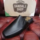 Men's Closed Slippers And House Shoes In Genuine Leather With Soft Rubber Sole