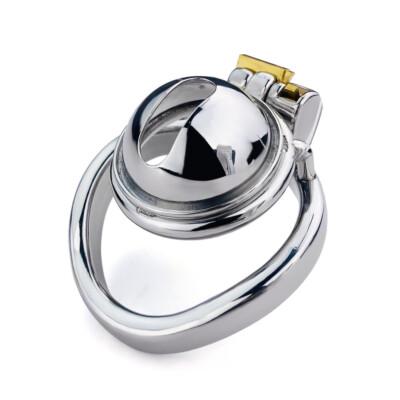 Stainless Steel Male Chastity Cage Device Men Super Small Metal Lock Belt