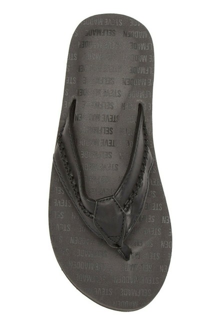 Men's Steve Madden P-flapp Flip Flop in Black Size 12 for sale online | eBay