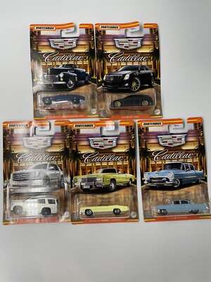 Matchbox 2021 Cadillac / Series 62-Escalade-CTS Wagon-Eldorado-Fleerwood
