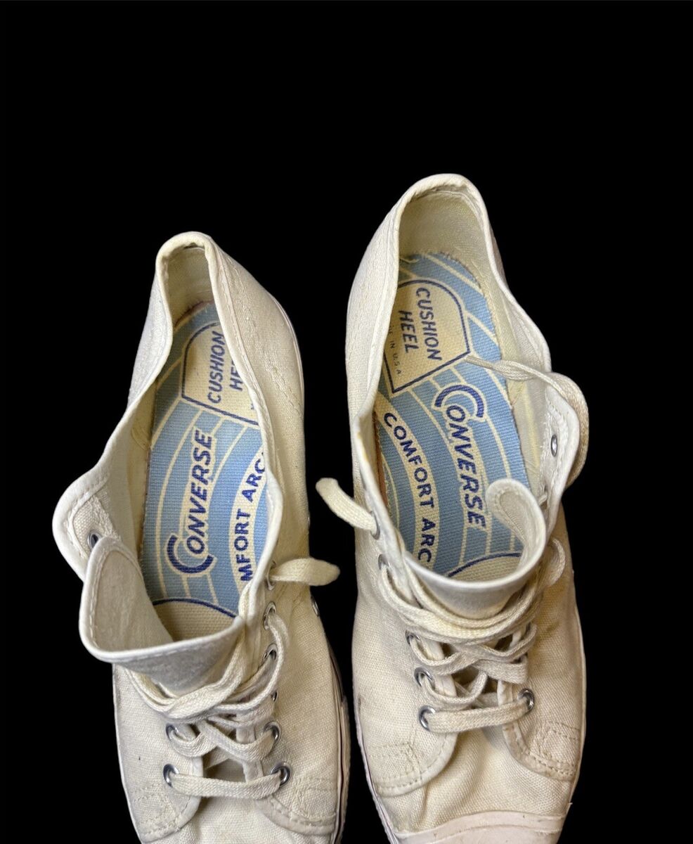 Vintage Rare 1950s Converse White low tops Mens Size 9 1/2 Vintage Rare 1950s Converse White low tops Mens Size 9 1/2