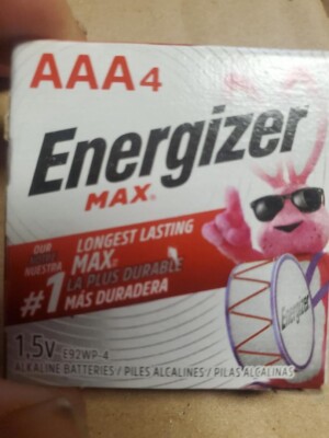 Energizer AAA batteries MAX Alkaline 1.5V AAA Battery (48 Batteries) EXP: 2031