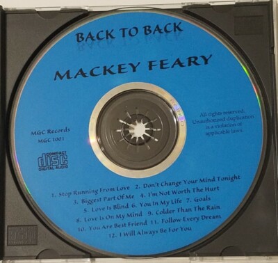 Mackey Feary: Back To Back CD (MGC Records, 1995) -- VG TESTED