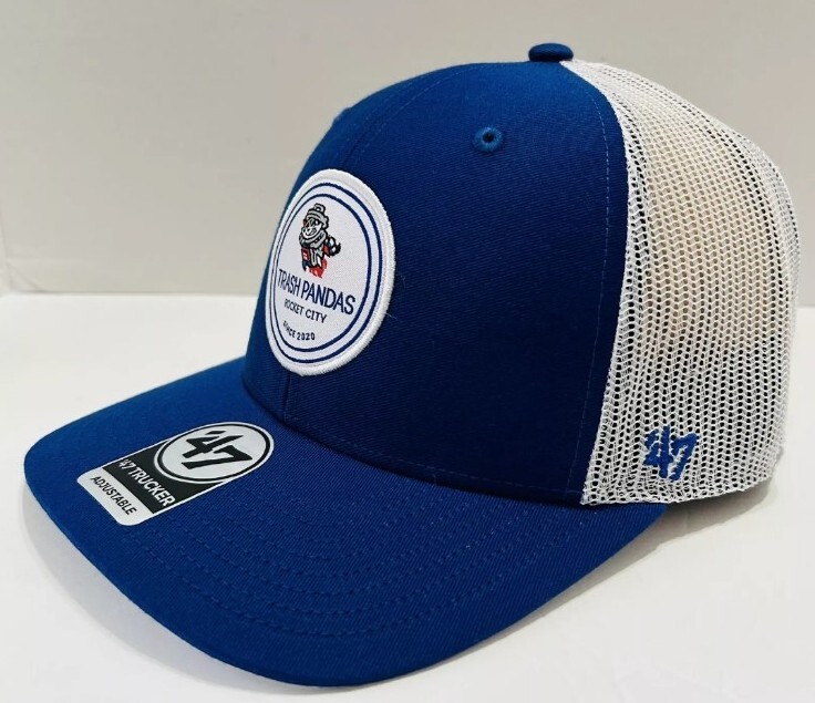 Rocket City Trash Pandas Snapback Trucker Hat Cap '47 MiLB Blue