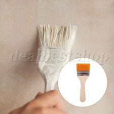 2 x Flat Paint Brush w/ Thin Wooden Handle 2.5" & Microfiber Cloth 8"x8"