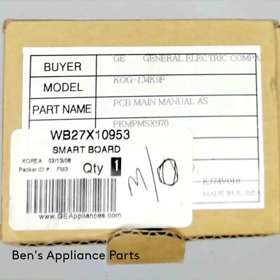 Genuine GE Microwave Smart Board WB27X10953 New OEM 027-N