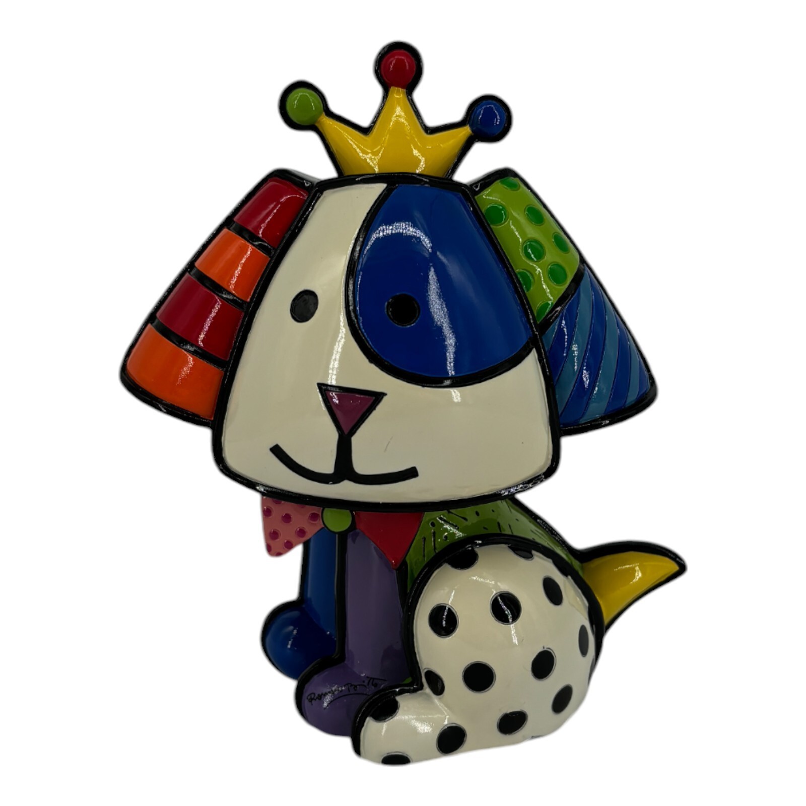 Romero Britto 2010 Beagle Dog Figurine 5.5