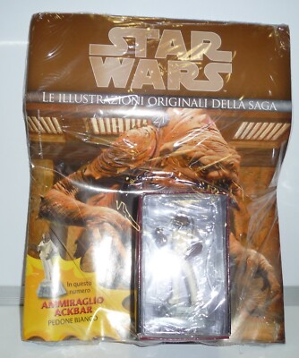 ADMIRAL ACKBAR STAR WARS 3D CHESS DE AGOSTINI WEISSER FUSSGÄNGER NR. 21 NEU 1:24