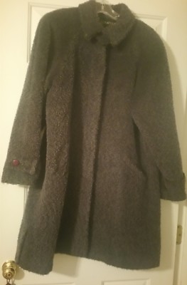 navy wool coat womens