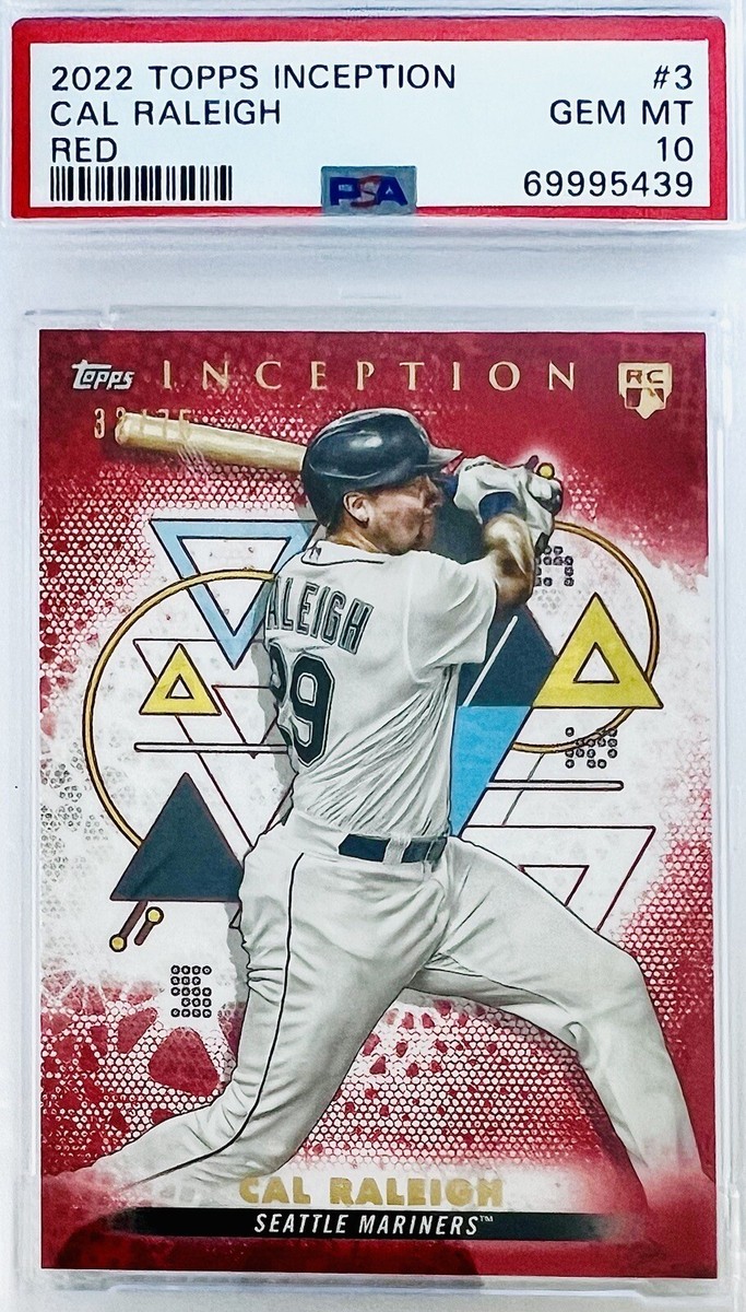 2022 Topps Inception Cal Raleigh RC Red Parallel SP #/75 Rookie