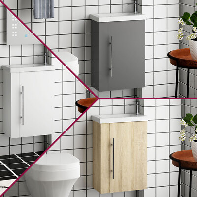 Eckeschrank Waschbecken mit Unterschrank Waschtisch Waschplatz Seiteneinheit