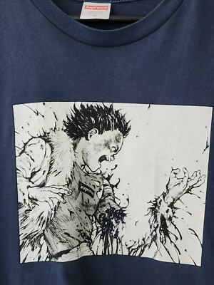 FW17 Supreme x Akira Arm tee size M medium DYED BLUE T-shirt Anime