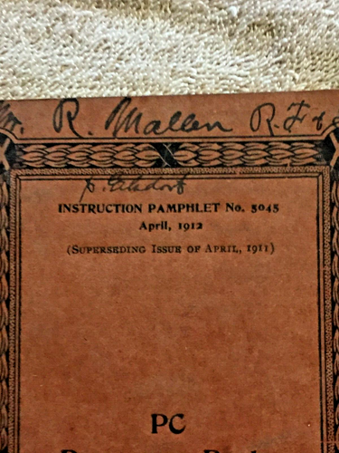 1912 PC Passenger Brake Equipment Westinghouse No. 5045 Instruction Manual Book - Picture 3 of 13