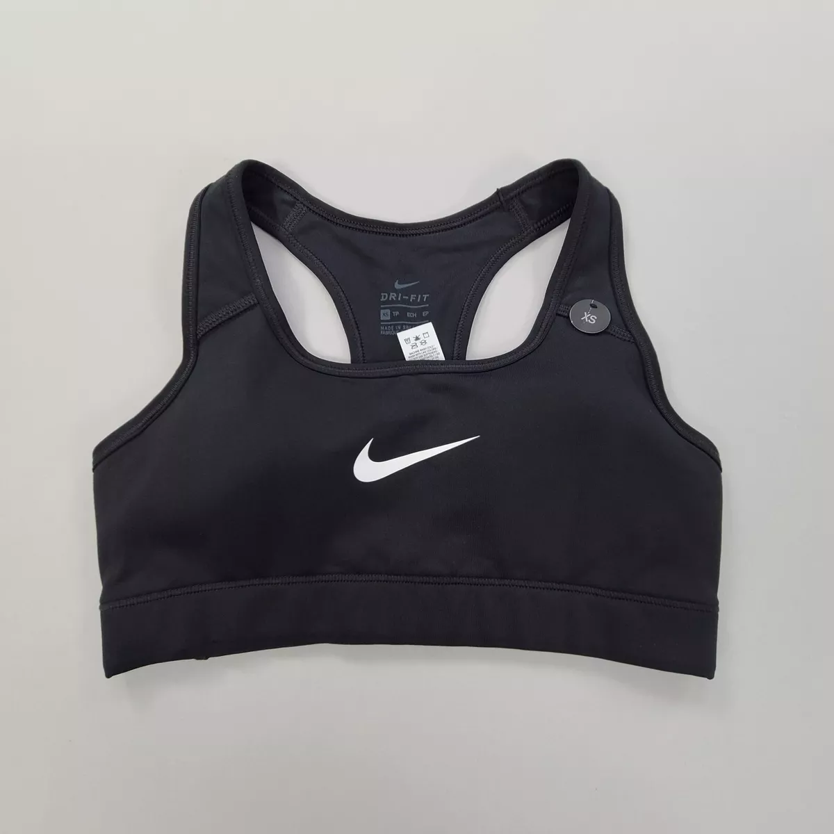 Nike Bra Womens Extra Small Black Victory Medium-Impact Padded Dri-Fit  Ladies