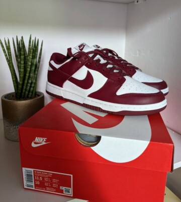 nike dunk low team red bordeaux