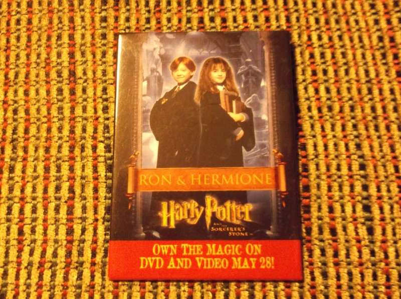 RON & HERMIONE HARRY POTTER AND THE SORCERER'S STONE PROMO MOVIE PIN