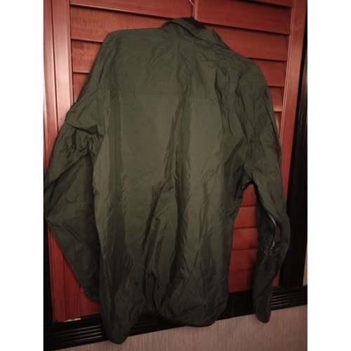 Abrigo impermeable cuarto cremallera verde piedra lunar nailon EE. UU. Talla XL - Imagen 2 de 13