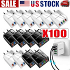 New ListingUs 4 Port Fast Quick Charge Qc 3.0 Usb Hub Wall Home Charger Power Adapter Lot