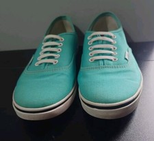 Vans Shoes UK 8 Authentic Pro Sneakers Teal Blue Lace Up TB9C