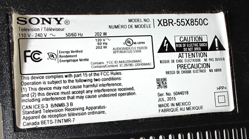 SONY XBR-55X850C LVDS Cables - Picture 2 of 2