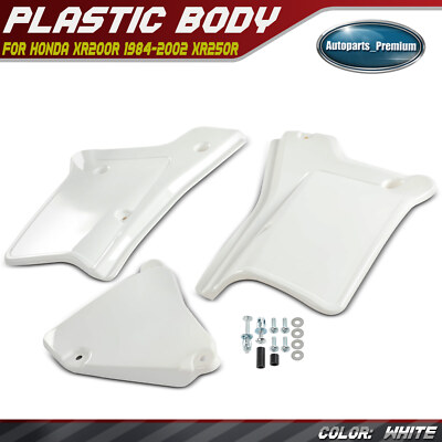 One Set Side Panel Cover Fender Plastic Body for Honda XR200R 84