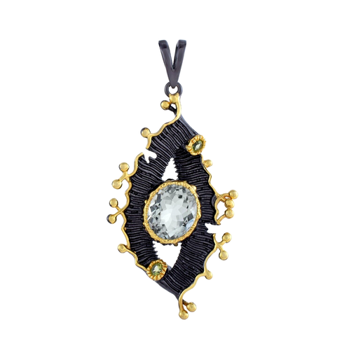 Pendentif pièce vintage fait main - France