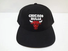 VTG NBA Chicago Bulls LOGO Snapback Hat 90s Twins Enterprise NEW NWT Wool Blend