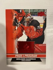2023 UpperDeck Team Canada Juniors Pride of The Program Red Benjamin Gaudreau 79