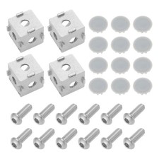 4set 3-Way Corner Bracket Cube 20x20x20mm Fits Aluminum Extrusion Profile
