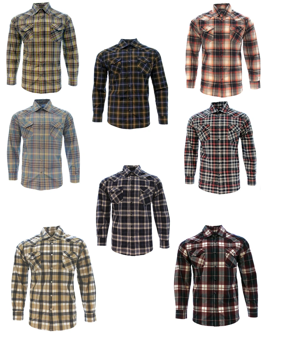 Western Cowboy Shirt Plain Design Camisa Vaquera Multiple Colors