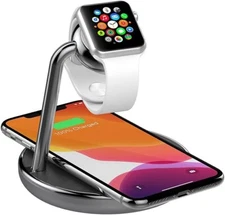 Cygnett CY3537ACOCP ChargeBase 10-Watt 3-in-1 Wireless Charging Stand