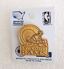 ST. LOUIS RAMS Vintage 1990s NFL Football Team Logo Hat Lapel Pin - BRAND NEW