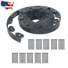 L-shaped Landscape Edging Border Kit 40 FT No-Dig Garden Edge Lawn Border