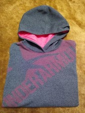 Under Armour Threadborne Girl's Hoodie 1300101 001 Gray Pink Size Large YLG