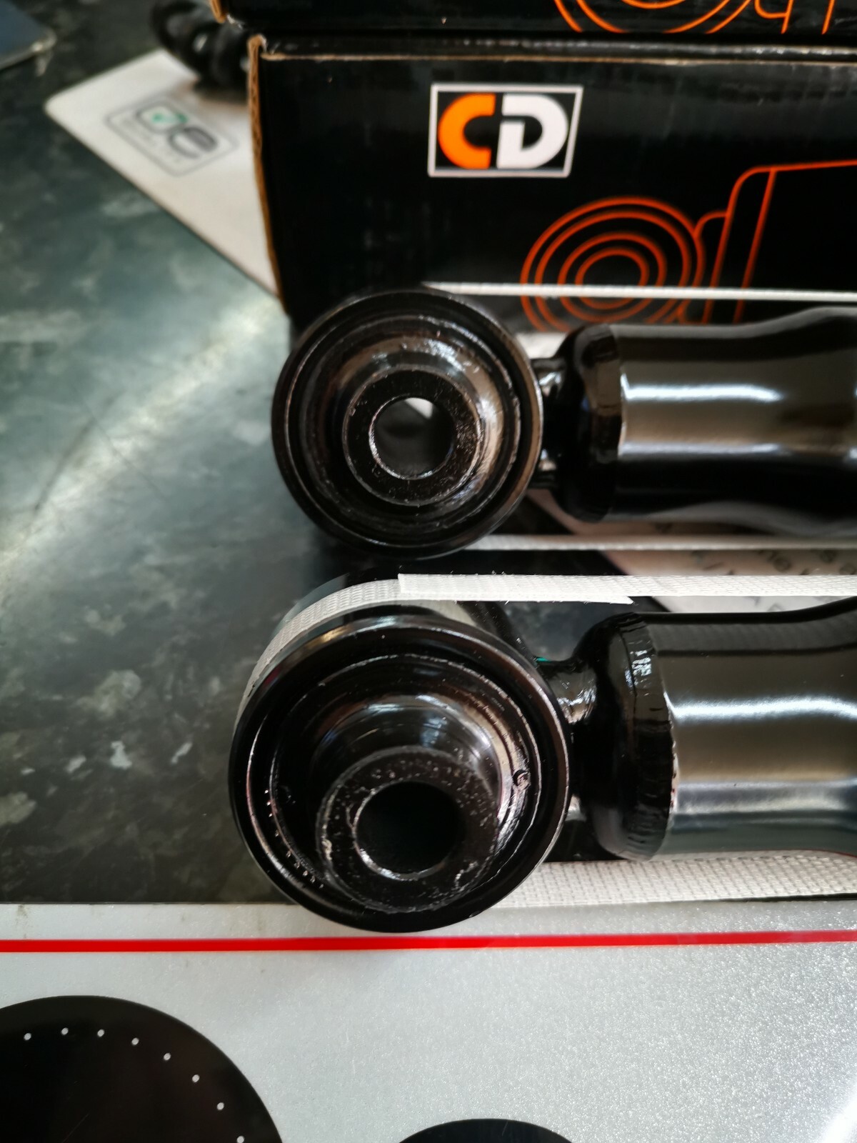 VOLKSWAGEN VW GOLF MK7 REAR SHOCK ABSORBER PAIR 13MM & 59MM (TYPE 1/2