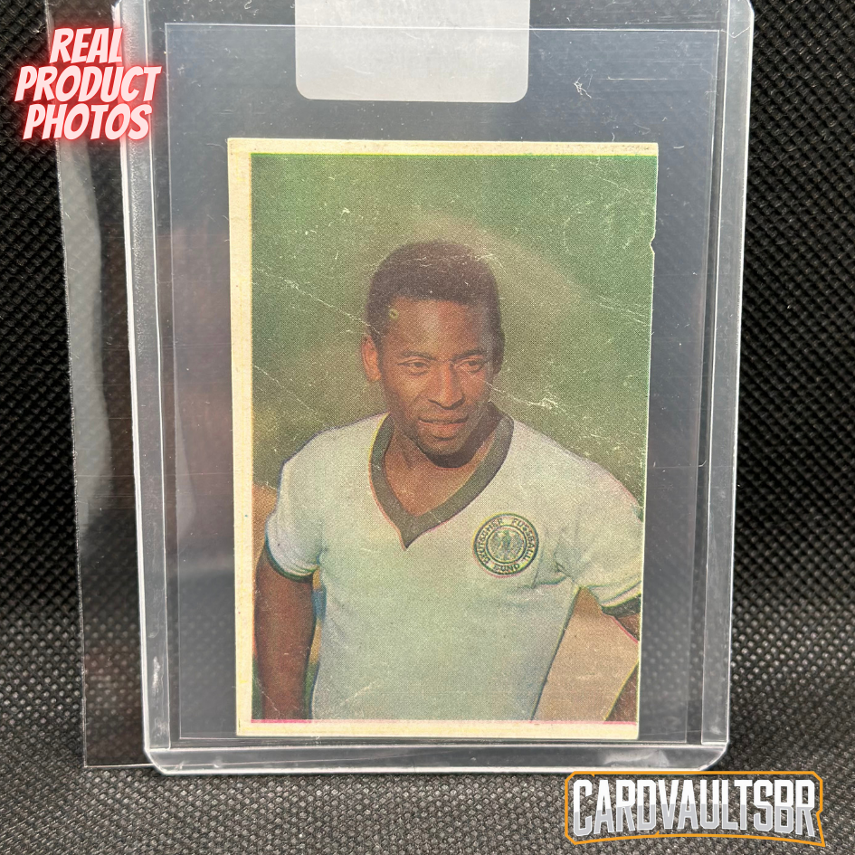 1977-1978 Pelé in Germany Jersey Glorias e Trofeus Sticker Removed