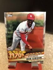 Bob Gibson 2020 Topps Decades Best Pitchers 1970s CHROME parallel Cardinals 