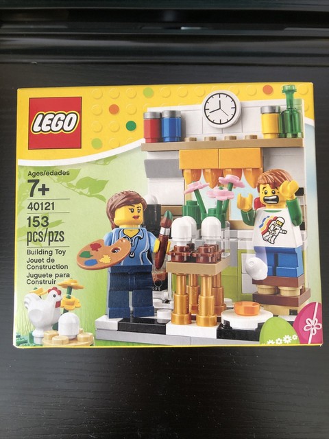 lego painting easter eggs