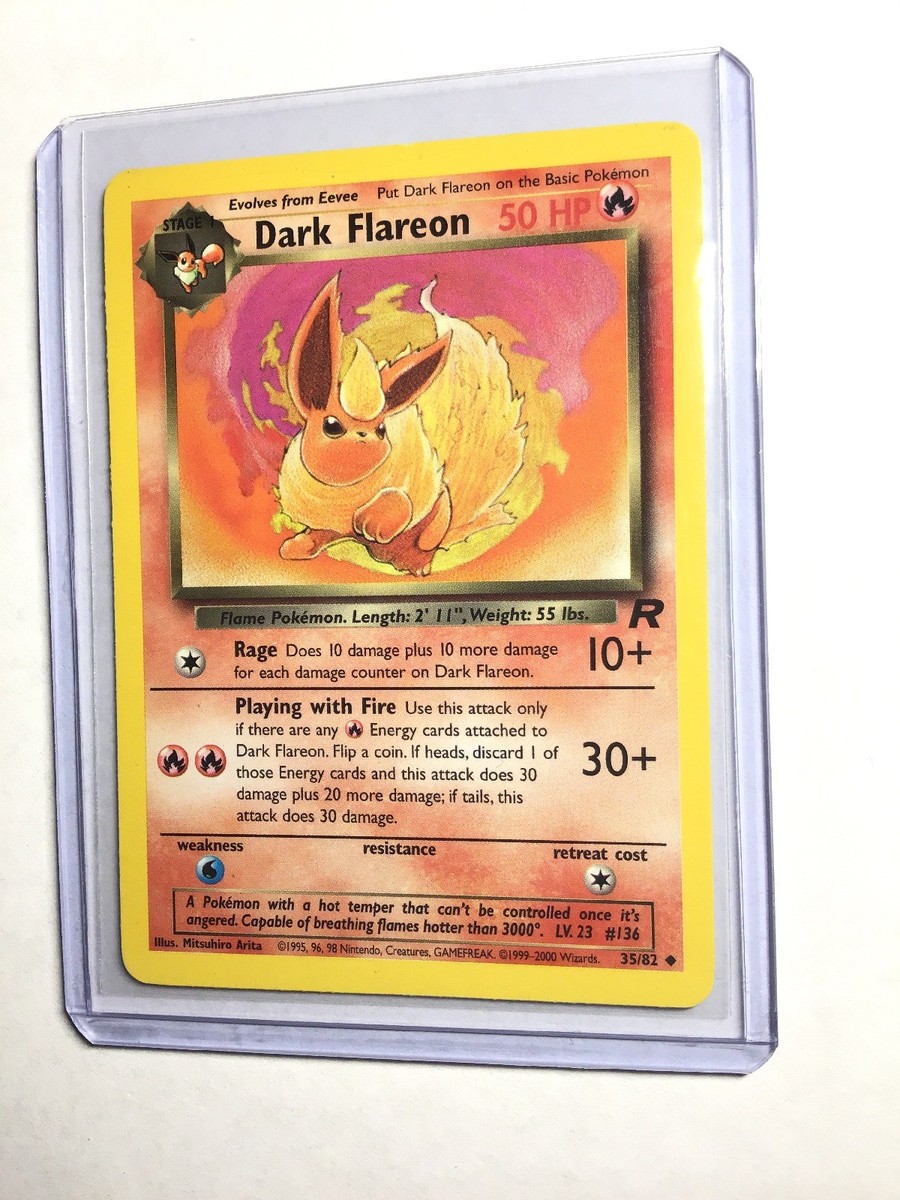 DARK FLAREON - Team Rocket - 35/82 - Uncommon - Pokemon Card - Unlimited -  NM