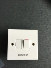 Schneider switched fuse spurs with appliance name on (dishwasher)