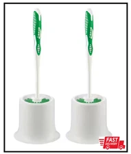 Libman Polypropylene Toilet Bowl Brush and Holder (2-Pack)