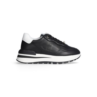 Liu  Jo Women's Black Leather Sneakers. New with box and tags.
