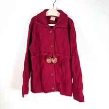 Gymboree Girls Basketwave Knit Vintage Cardigan Button Front Sweater 5-6