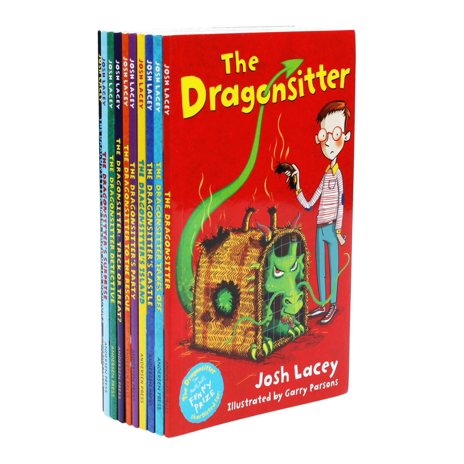 Andersen Press Boys Black/White The Dragonsitter Series 10 Books Collection Set By Josh Lacey - Paperback Chapter Books Ages 7-9 - Funny Illustrated Dragon Adventure Stories, Great - Image 2