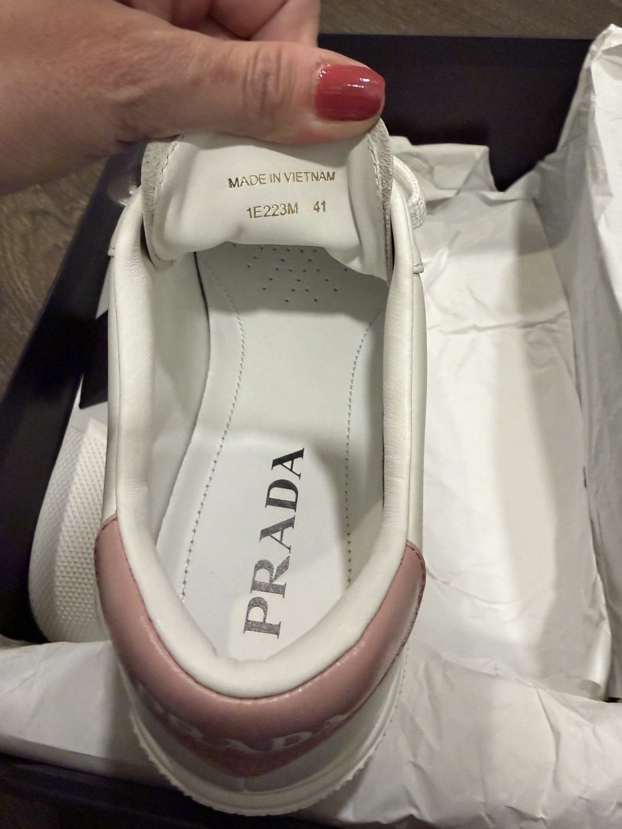 PRADA Sneakers Pink and White NEW | eBay