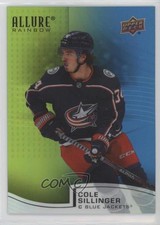 2021-22 Upper Deck Allure Rainbow Green Blue 235/299 Cole Sillinger #R-48 15wf
